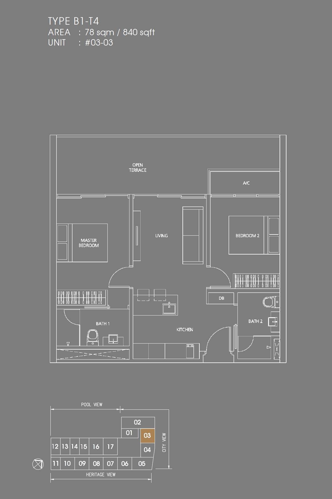 Dorsett Residences 1 Bedroom Floor Plan 4